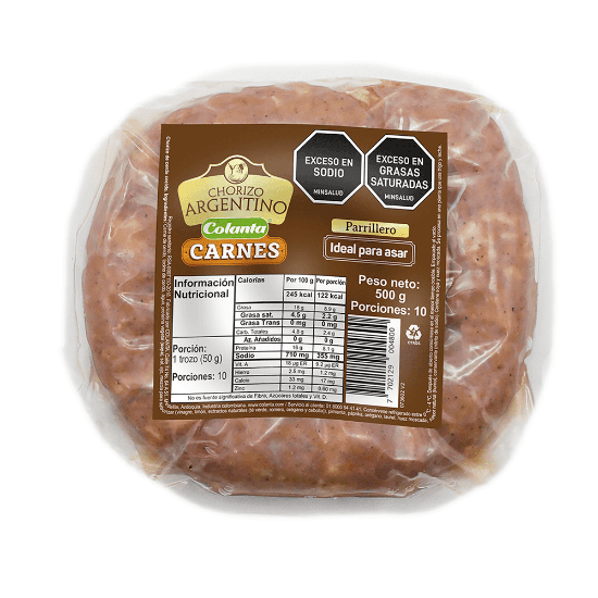 Chorizo Especial Colanta